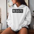 Resiste Spanish Resist Mexican Immigration Boriqua Women Hoodie Gifts for Her