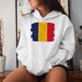 Romania Flag Women's Romania Kapuzenpullover für Damen Geschenke für Sie