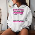 Salva La Sposa Petizione Futura Sposa Divertenti Regalo Felpa con cappuccio da donna Regalos para ella