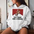 Save A Horse Ride A Cowgirl Lesbian Lgbt Pride Month Women Hoodie Gifts for Her