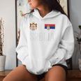 Serbia Flag Srbija Football Fan Women's Children's Red Kapuzenpullover für Damen Geschenke für Sie