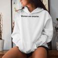 Are Smarter Felpa con cappuccio da donna Regalos para ella