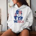 Trump 4Th Of July Merica Usa American Flag Women Hoodie Gifts for Her