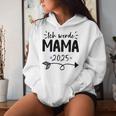 Women's Ich Werde Mama 2025 Kapuzenpullover für Damen Geschenke für Sie