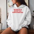 World's Best Ex Girlfriend Sarcastic Felpa con cappuccio da donna Regalos para ella