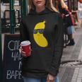 Banana Estiva Con Occhiali Da Sole Cute Banana Felpa con cappuccio da donna Regalos divertidos