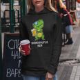 Beer Dinosaur Beer Dinosaurus Rex Sauf Beer Beer Drinker Kapuzenpullover für Damen Lustige Geschenke