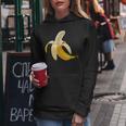 Divertente Maglietta A Forma Di Banana Sbucciata Con Sarcasmo Divertente A Banana Felpa con cappuccio da donna Regalos divertidos