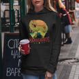 Donna Mamasaurus Rex Dinosauro Mamma Regalo Per Festa Della Mamma Con Collo A Felpa con cappuccio da donna Regalos divertidos