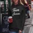 Donna Team Janessa Ragazze Nome Personalizzato Figlia Mamma Nipote Con Collo A Felpa con cappuccio da donna Regalos divertidos