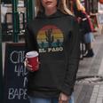 El Paso Texas Cactusintage Souvenir Kapuzenpullover für Damen Lustige Geschenke