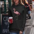 Flamingo Pocket Pink Flamingo Logo Kapuzenpullover für Damen Lustige Geschenke