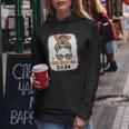Friends Giving 2024 Thanksgiving Friendsgiving Messy Bun Women Hoodie Unique Gifts