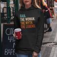 Gaia The Woman The Myth The Legend Nome Gaia Felpa con cappuccio da donna Regalos divertidos