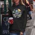 Giocosa Panda Astronauta Space Adventure Cute Cosmi Felpa con cappuccio da donna Regalos divertidos