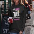 Girls' Die Queen Wird 18 Birthday Honour Kapuzenpullover für Damen Lustige Geschenke