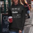Giulia Maglia Con Testo Divertente Donna Ragazza Bambina Felpa con cappuccio da donna Regalos divertidos