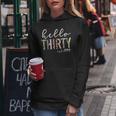 Hello Thirty Est 1994 30-Year-Old Leopard Print Felpa con cappuccio da donna Regalos divertidos