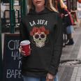 La Jefa Sugar Skullêtements Mexicain Dia De Los Muertos Dead Sweat à capuche femme Cadeaux drôles