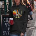 Nasa Shuttle Launch Into Rainbow Felpa con cappuccio da donna Regalos divertidos