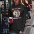 Not Your Mom Not Your Milkegan Dicendo Mucca Latte Felpa con cappuccio da donna Regalos divertidos