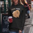 Pomeranian Pom Mom Dog Mama Womens Felpa con cappuccio da donna Regalos divertidos