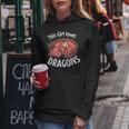 Questa Ragazza Ama I Draghi Ragazze Camicia Drago Bambini Pigiama Regalo Felpa con cappuccio da donna Regalos divertidos