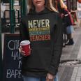 Retro Never Underestimate A Public School Teacher Women Hoodie Personalized Gifts