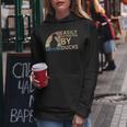 Retrointage Easily Distracted By Ducks Duck Lover Felpa con cappuccio da donna Regalos divertidos