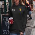 Romania Numero 10 Bandiera Calcio Rumeno Felpa con cappuccio da donna Regalos divertidos