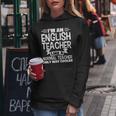 Sono Un Insegnante English Teacher Felpa con cappuccio da donna Regalos divertidos
