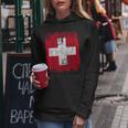 Swiss Flag Large Women's Children's Swiss Kapuzenpullover für Damen Lustige Geschenke