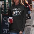 Triatleta Pandaideogiochi Gaming Gadget Ragazzo Nerd Felpa con cappuccio da donna Regalos divertidos
