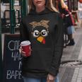 Turkey Face Leopard Headband Womens Thanksgiving Pilgrim Women's Hoodie Unique Gifts