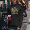 Unhinged And Feral Raccoon Cute Feral Girl Racoon Lover Women Hoodie Personalized Gifts