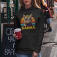 Vintage Cat Music For Nage Girls Children Karma Kapuzenpullover für Damen Lustige Geschenke