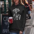 Vintage Skeleton Tequila Mexico Dia De Los Muertos Kapuzenpullover für Damen Lustige Geschenke