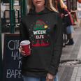 Wine Elf Partner Look Christmas Kapuzenpullover für Damen Lustige Geschenke