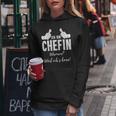 Women's Profession Chef Stolze Chefin Ich Bin Chefin Weil Ich Kann Kapuzenpullover für Damen Lustige Geschenke