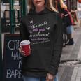 Women's Wer Mit Mir Nicht Auskommen Wer Mit Mir Nicht Auskommt Sayings S Kapuzenpullover für Damen Lustige Geschenke