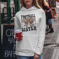 Coquette Bow American Football Sister Game Day Thanksgiving Women Hoodie Unique Gifts