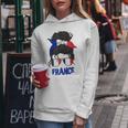 Drapeau France Pour Fille France Pour Sweat à capuche femme Cadeaux drôles