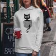 Gatto Maglietta Del Gatto Maglietta Del Gatto Camicia Del Gatto Donne Divertenti Del Gatto Felpa con cappuccio da donna Regalos divertidos