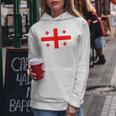 Georgia Flag Georgia Flag Georgian Flags Women's Kapuzenpullover für Damen Lustige Geschenke