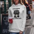 Guten Morgen Ein Ganz Dünne Kaffee Cat With Coffee Gray Kapuzenpullover für Damen Lustige Geschenke