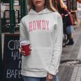 Preppy Cowgirl Varsity Pink Howdy Western Girls Women Hoodie Personalized Gifts