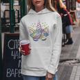 Ragazza Colorato Donna Arcobaleno Figlia Bambini Unic Felpa con cappuccio da donna Regalos divertidos