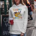 Ragazze 3 ° Gradoibes Sorriso Faccia Ritorno A Scuola Terza Elementare Maglia Con Maniche Raglan Felpa con cappuccio da donna Regalos divertidos
