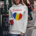 Romania Flag Women's Romania Kapuzenpullover für Damen Lustige Geschenke