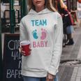 Team Baby Gender Reveal Boy Or Girl Kapuzenpullover für Damen Lustige Geschenke